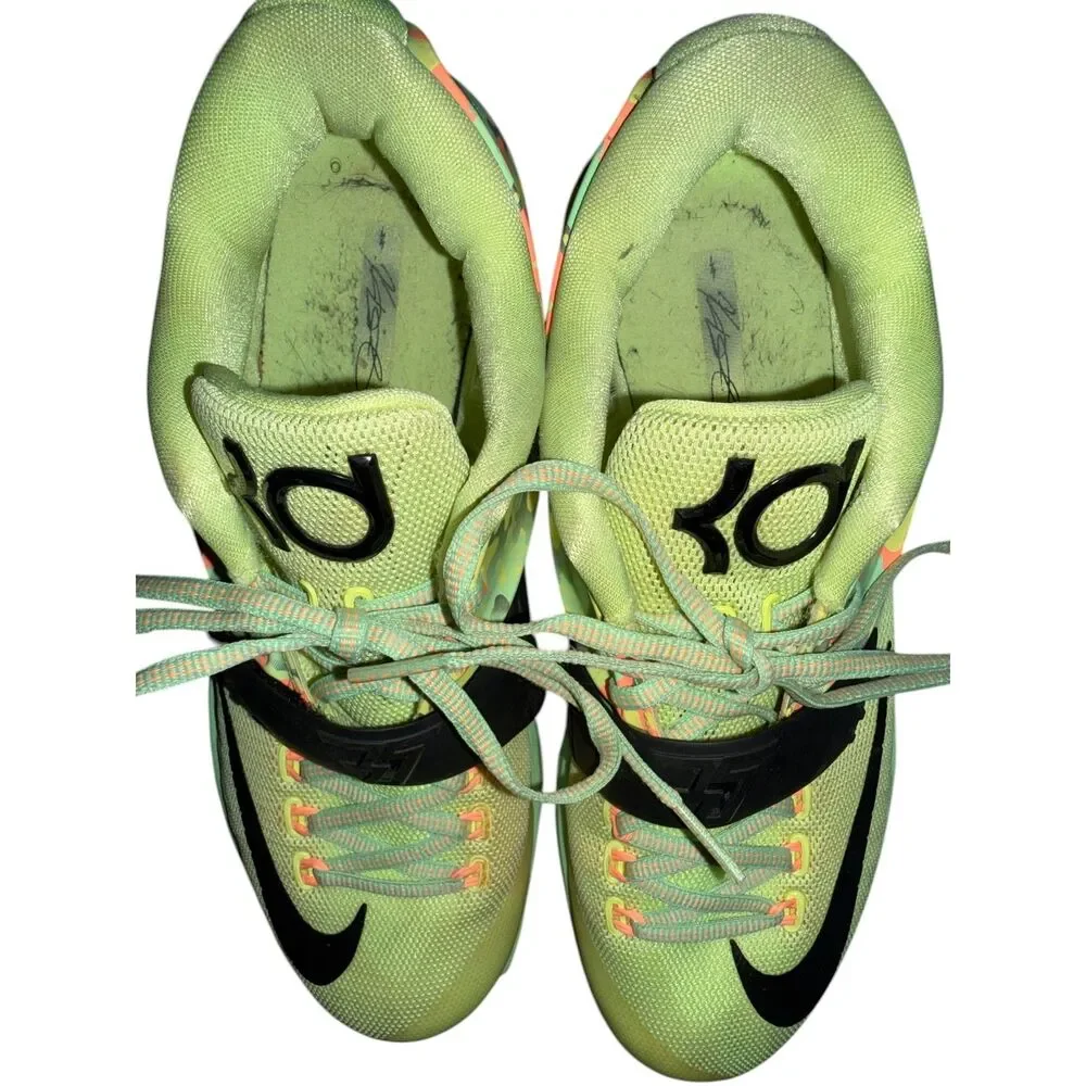 Nike Zoom Kevin Durant Size 8 Easter Vapor Lime Green 7VII Easter Sneaker - Picture 9 of 10